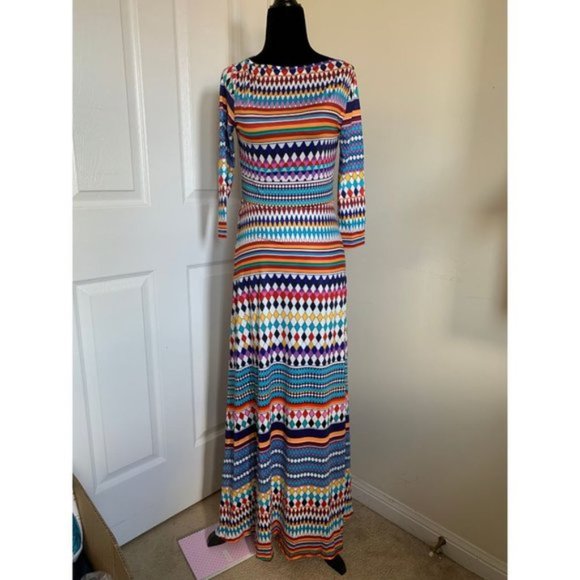 Argyle & Striped A-line Dress - Picture 5 of 6